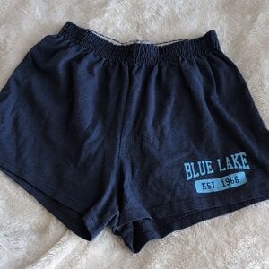 Soffe Blue Athletic Shorts with Elastic Waistband